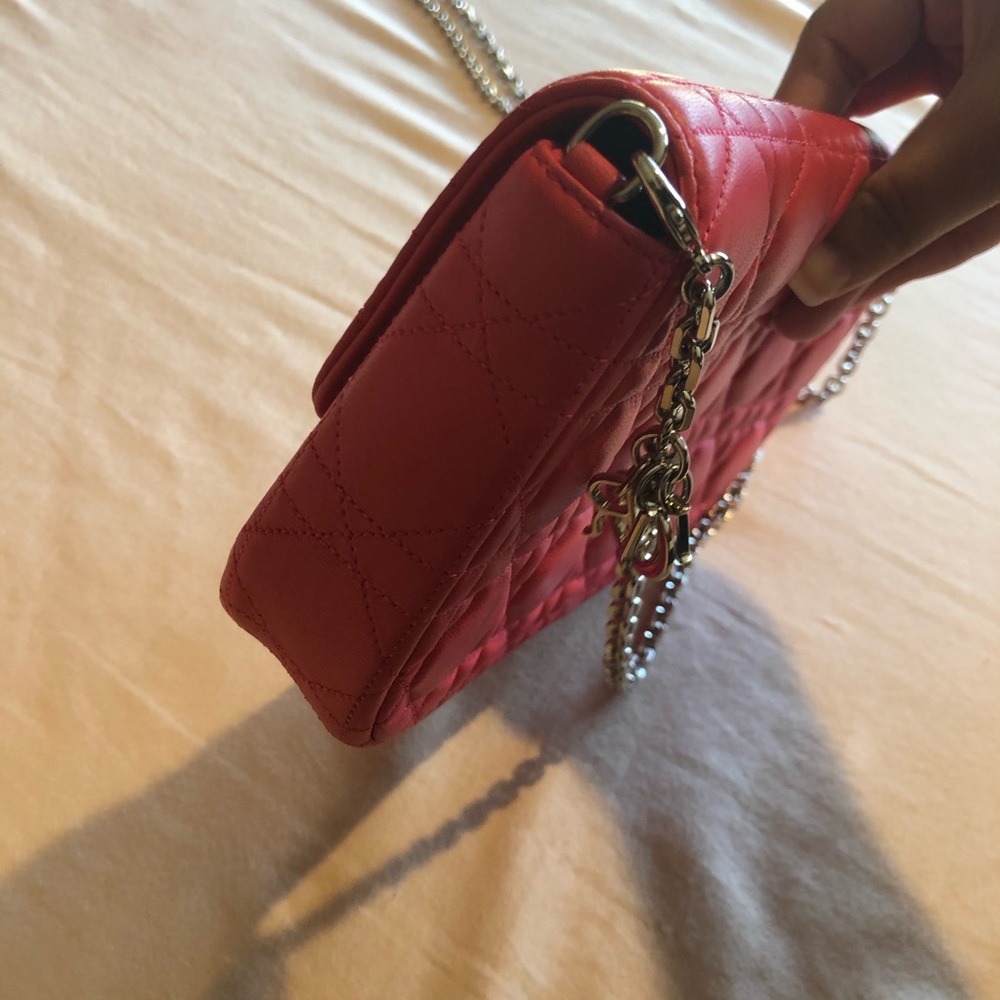 Miss Dior cannage leather promenade chain clutch - Picture 6 of 16